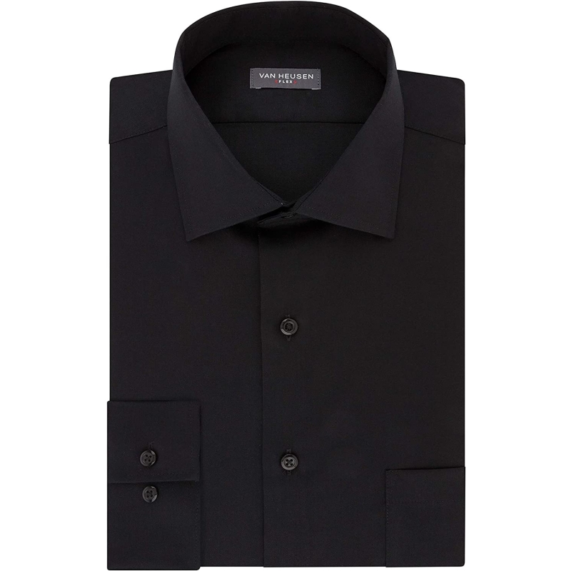 Van Heusen Men's Dress Shirt Regular Fit Flex Collar Stretch Solid - Image 2